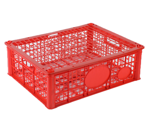 红色一次性带盖水果筐蔬菜食品周转框苹果橘子榴莲塑料周转筐批发